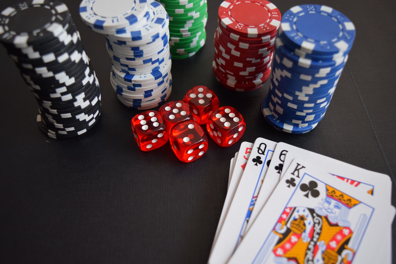 gambling in Cherokee casinos, Playing Card and Poker Chips and Dices